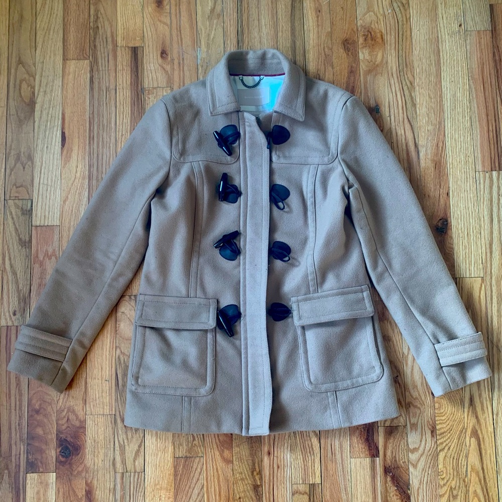 Banana Republic Camel Wool Coat Italian Fabric